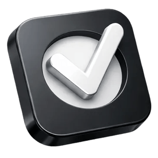 3D checkmark confirmation icon featured on the Zenithmere about page